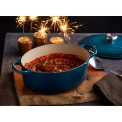 Cocotte en fonte Ovale 31 cm Deep Teal Le Creuset Signature