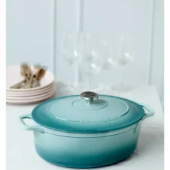 Cocotte en Fonte Ovale 33 cm Quartz Chasseur