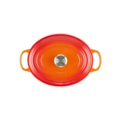 Cocotte en fonte Ovale 40 cm Volcanique Le Creuset Signature