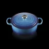 Cocotte en Fonte Ronde 26 cm Azur Le Creuset Signature