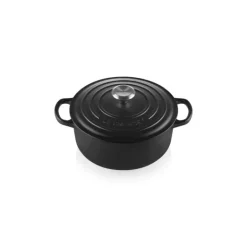 Cocotte en fonte Ronde 28 cm Noir mat Le Creuset Signature