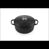 Cocotte en fonte Ronde 20 cm Noir mat Le Creuset Signature