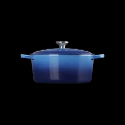 Cocotte en Fonte Ronde 22 cm Signature Azur Le Creuset