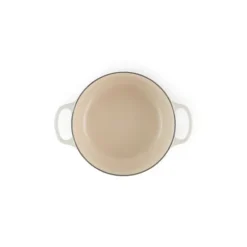 Cocotte en fonte Ronde 22 cm Meringue Signature Le Creuset