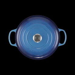 Cocotte en Fonte Ronde 28 cm Signature Azur Le Creuset