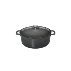Cocotte en Fonte Ronde 28 cm Caviar Chasseur