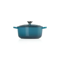 Cocotte en fonte Ronde 24 cm Deep Teal Le Creuset Signature