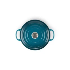 Cocotte en fonte Ronde 24 cm Deep Teal Le Creuset Signature