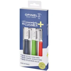Coffret 2 Couteaux de Cuisine et un Eplucheur Les Essentiels + Opinel