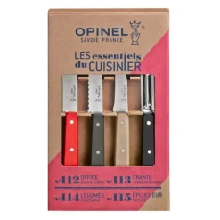 Coffret 3 Couteaux de Cuisine et un Eplucheur Loft Les Essentiels Opinel