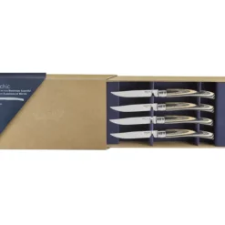 Coffret 4 Couteaux de Table Bouleau Lamellé Table Chic Opinel