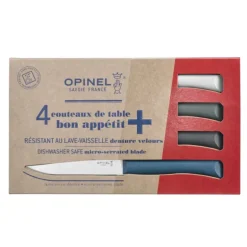 Coffret 4 Couteaux de Table Tempête Bon Appétit + Opinel