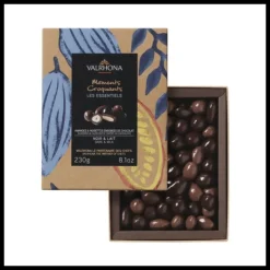 Coffret Amandes et Noisettes Enrobées Chocolat Noir et Lait 230 g Valrhona