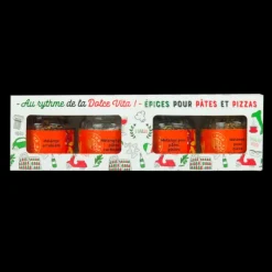 Coffret Épices Pizzas et Pâtes Un Jour Une Épice