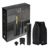 Coffret Pompe à Vin et Champagne Double Manuelle ABS + Rafraichisseur Frizz Noir Peugeot