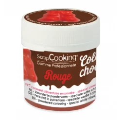 Colorant Alimentaire en Poudre Liposoluble Rouge 5g Color'Choco Scrapcooking