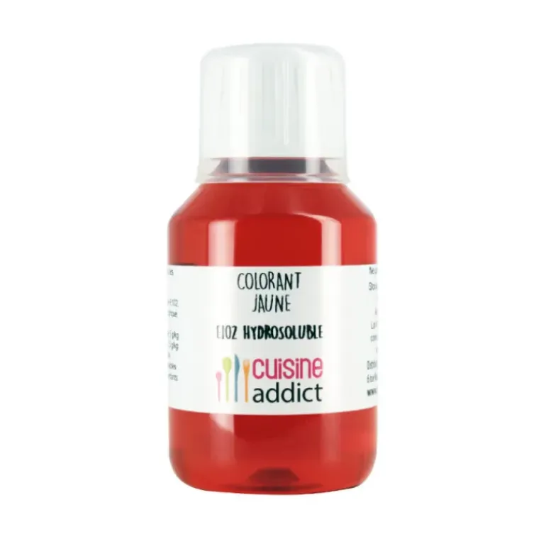 Colorant alimentaire Jaune Citron E102 Liquide 115ml Cuisineaddict