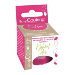 Colorant Alimentaire Naturel en Poudre Rose Fuchsia 10g Scrapcooking
