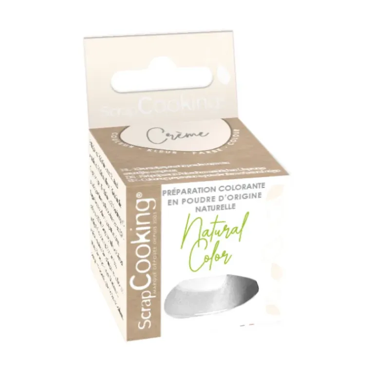 Colorant Alimentaire Naturel en Poudre Blanc Crème 10g Scrapcooking