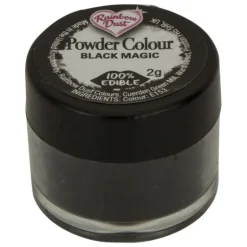 Colorant Alimentaire Noir en Poudre Black Magic 2 g Rainbow Dust