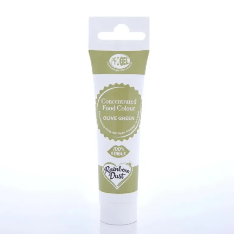 Colorant Alimentaire ProGel Vert Olive 25g Rainbow Dust
