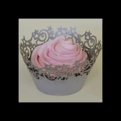Contour Cupcakes Etoile Argenté PME (x12)