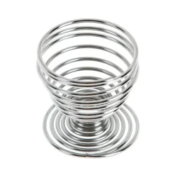 Coquetier spirale chromé