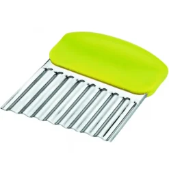 Coupe Légume Inox Ondulé Vert 8 cm x H 10 cm Ibili