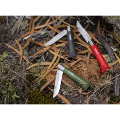 Couteau N°8 Baroudeur Noir Brun Colorama Opinel