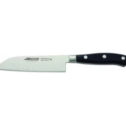 Couteau Santoku alvéolé 14 cm Arcos RIVIERA noir