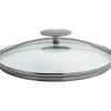Couvercle en Verre bombé Platine Ø 14 cm Cristel