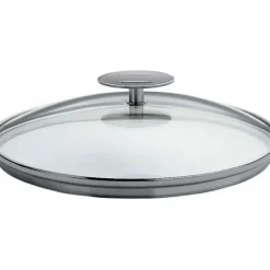Couvercle en Verre bombé Platine Ø 22 cm Cristel