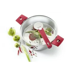 Couvercle en Verre bombé Platine Ø 20 cm Cristel