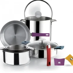 Cuiseur à Pâtes Mutine Ø 22 cm Manche Amovible Inox Cristel