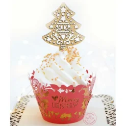 Décor de Bûche en Bois (x4) Scrapcooking