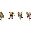 Décor Pères Noël musiciens 4 modèles assortis x48