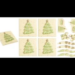 Décoration Bûche de Noël en Chocolat Blanc Joyeux Noël (x48) Florensuc