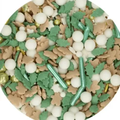 Décoration en Sucre Mélange Joyfull Noël 65 g Funcakes