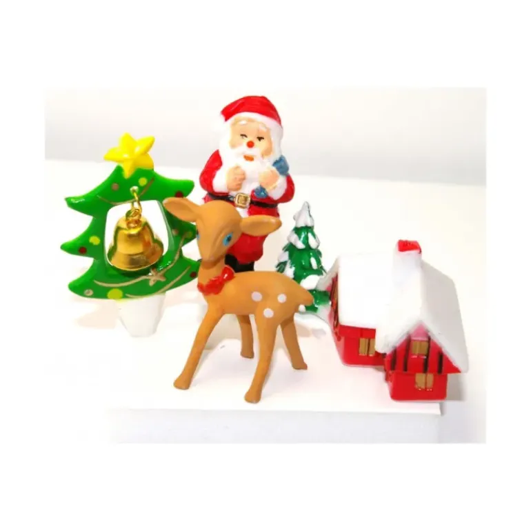 Décorations de bûches de Noël (x4)