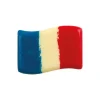 Décors en Chocolat Blanc Drapeau de la France 40x30 mm (x120) Florensuc