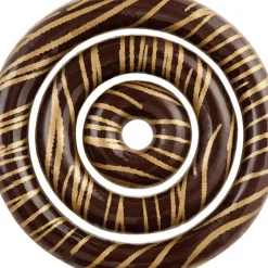 Décors en Chocolat Noir Anneaux Lignes Or Ø67/45/25 mm (x96) Florensuc