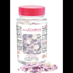 Décors en Sucre Mélange Rods Lilas 70 g Scrapcooking