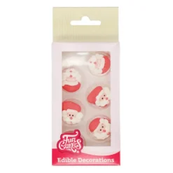 Décors en Sucre Père Noël (x8) FunCakes