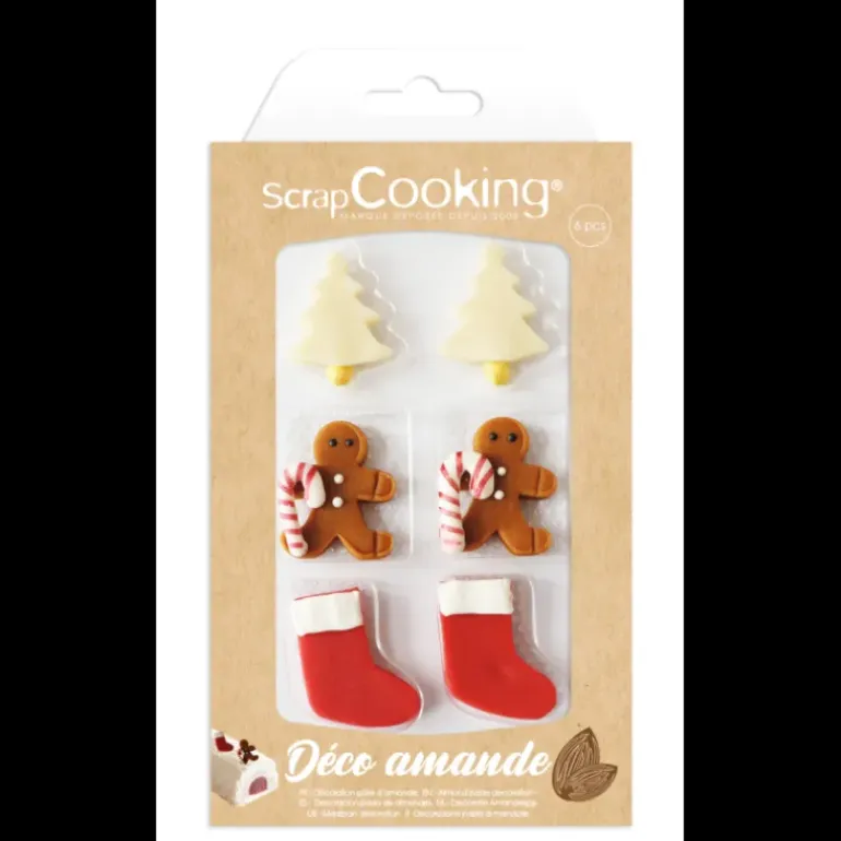 Décors Pâte d'Amande Noël Scrapcooking (x6)