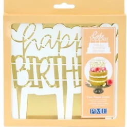 Découpoir Cake Topper Happy Birthday Moderne 16,5 x 15 cm PME