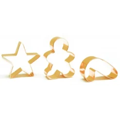 Découpoirs Noël Inox Dorés x3 Scrapcooking