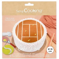 Disque Pâte à Sucre Tennis Ø 18 cm Scrapcooking
