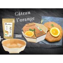 DLUO Courte Préparation Bio Gâteau à l'Orange + Moule en Bois Mirontaine