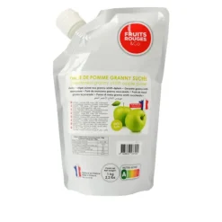 DLUO Dépassée Purée de Pomme Verte Granny Smith 1kg Fruits Rouges & Co