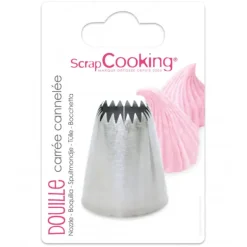 Douille Carrée Cannelée en Inox ScrapCooking